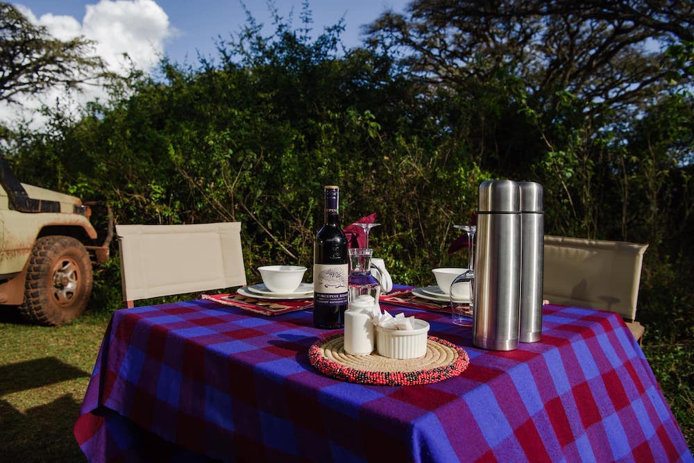 adumu safaris lions paw ngorongoro bush dinner