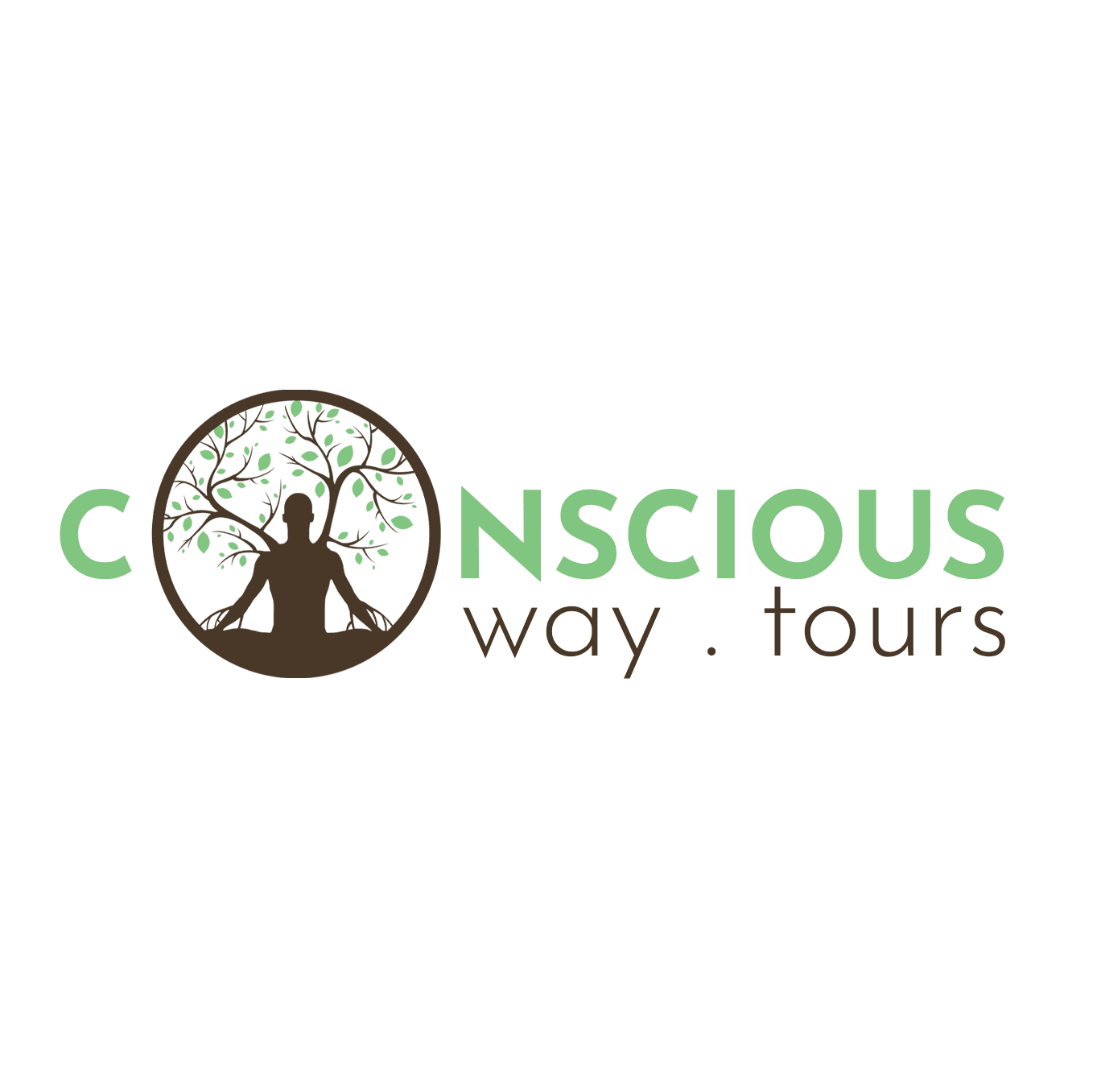 Conscious Way Tours Tanzania logo featuring elements symbolizing ecotourism and sustainable travel.